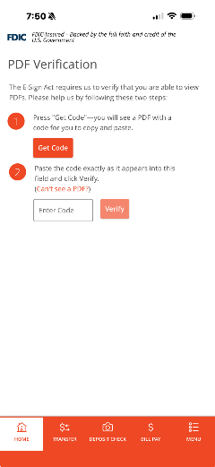 Enroll eStatement Code Image